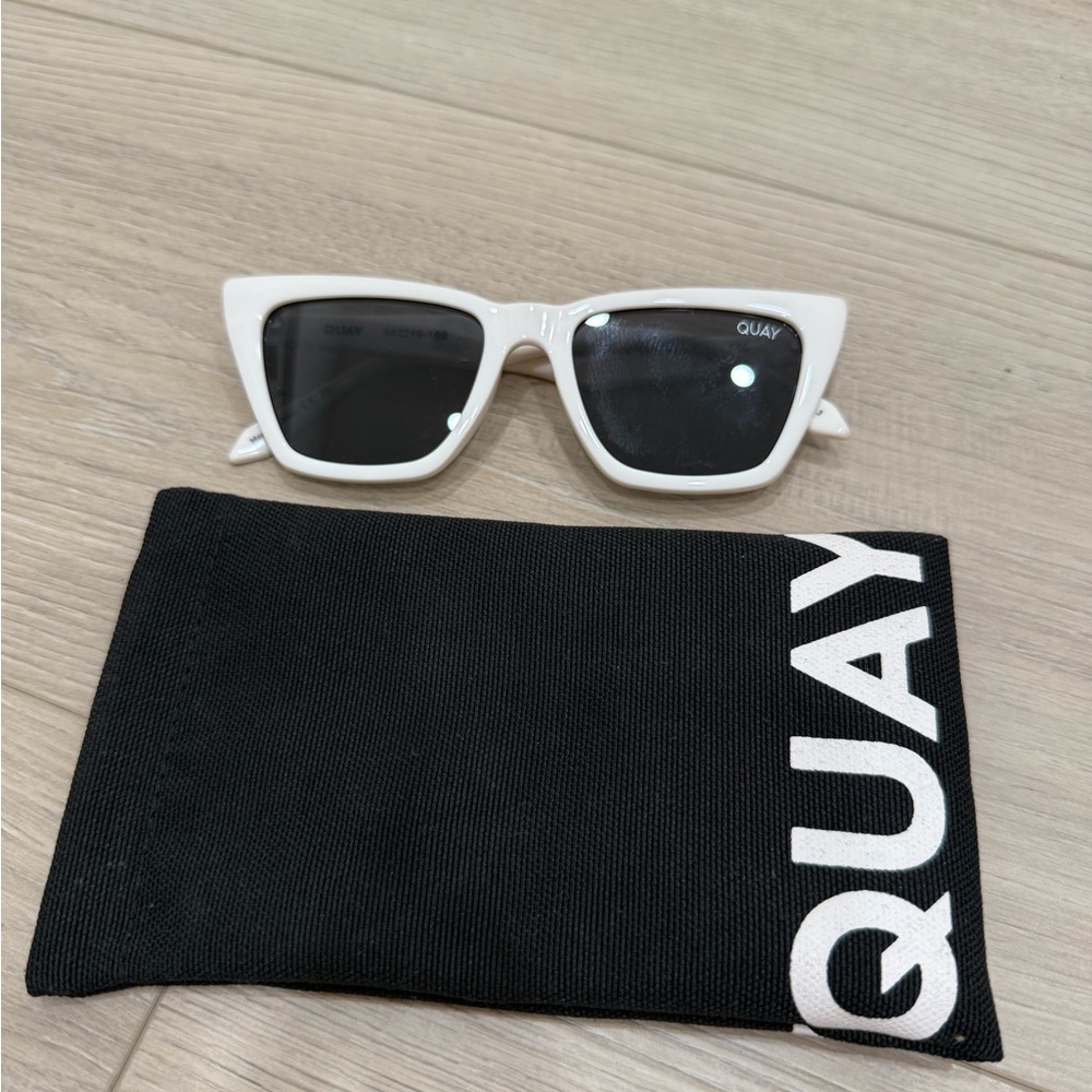 Quay Australia White Sunglasses